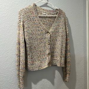 Multicolored cardigan size medium.